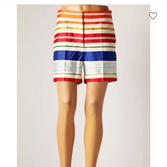 Stella McCartney Colorful Striped Women´s Shorts, US2